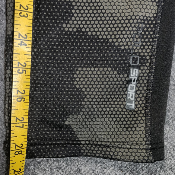 Polo Sport Ralph Lauren Pants Jogger Mens Medium Black Gray Camo Track Athletic - Picture 5 of 10